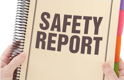 Binder of a safety report